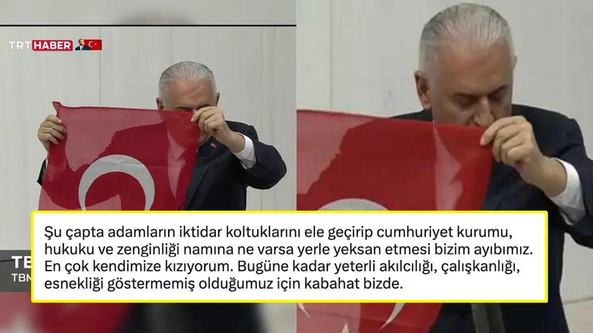 'En Azından Bayrak Yanlış Değil': İstiklal Marşı'nı Kağıttan Okuyan Binali Yıldırım'a Reaksiyon Yağdı! 'En Azından Bayrak Yanlış Değil': İstiklal Marşı'nı Kağıttan Okuyan Binali Yıldırım'a Reaksiyon Yağdı!