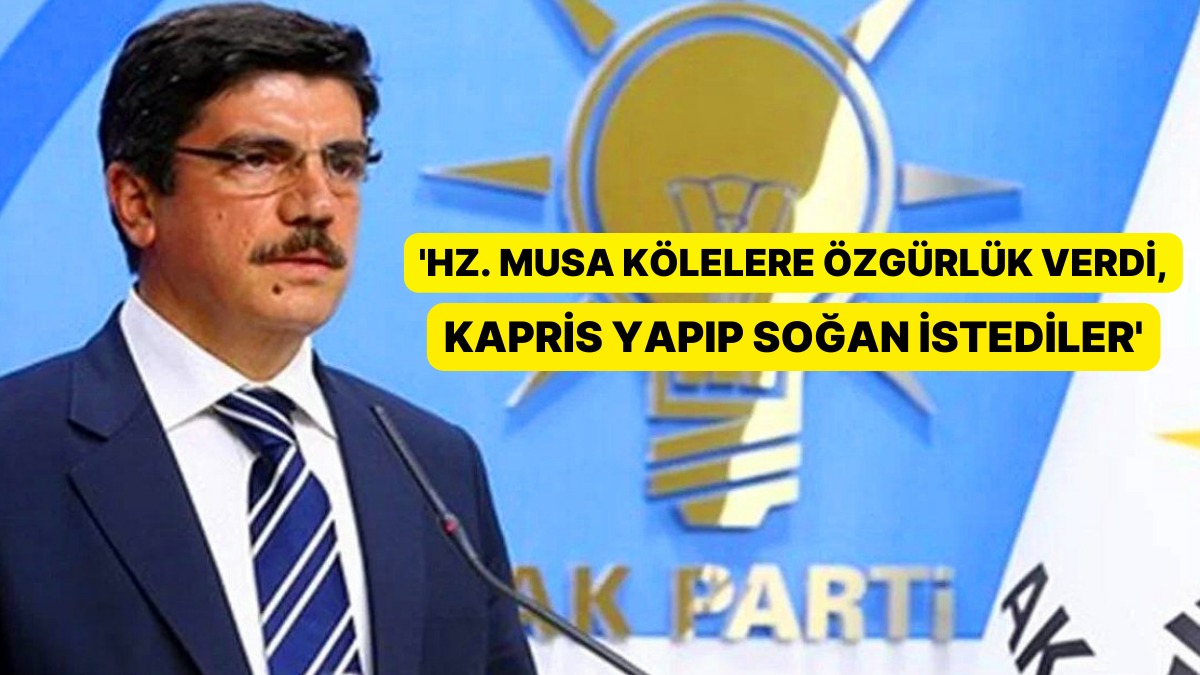 Erdoğan'ın Başdanışmanı Yasin Aktay: 'Hz. Musa Kölelere Özgürlük Verdi, Kapris Yapıp Soğan İstediler' Erdoğan'ın Başdanışmanı Yasin Aktay: 'Hz. Musa Kölelere Özgürlük Verdi, Kapris Yapıp Soğan İstediler'