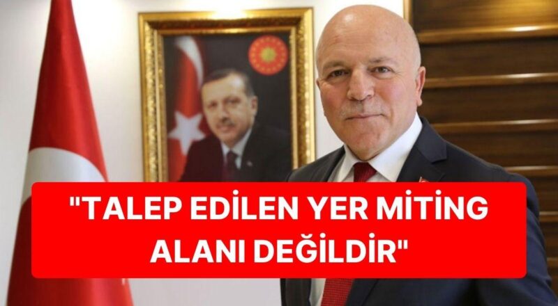 Erzurum Büyükşehir Belediye Lideri Sekmen'den Miting Açıklaması