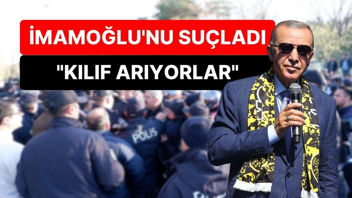Erzurum'daki Akın Sonrası Erdoğan’dan Birinci Açıklama: "Hezimete Şimdiden Kılıf Arıyorlar"