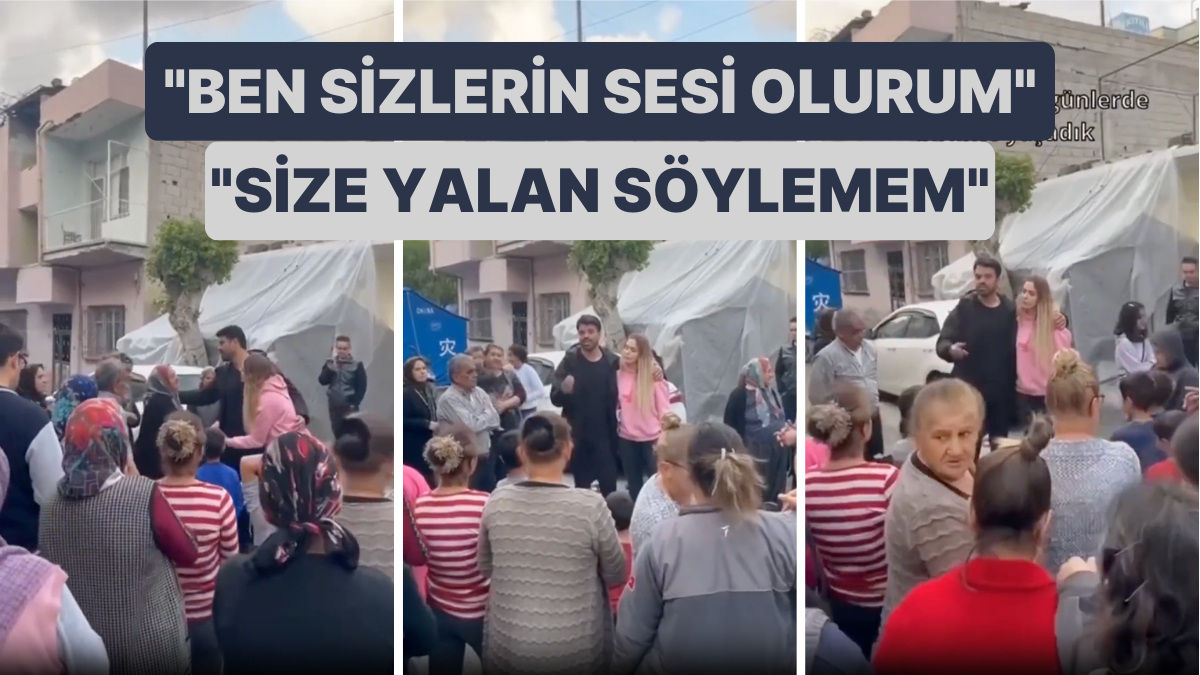 Gökhan Zan'ın Eşiyle Birlikte Hataylı Depremzede Mahalle Sakinlerine Yaptığı Konuşma Toplumsal Medyada Viral Oldu