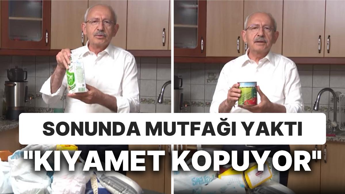 Kemal Kılıçdaroğlu, Mutfaktan "Yangın" Görüntüsü Paylaştı: Market Alışverişinde 1 Yıllık Fiyat Değişimi Kemal Kılıçdaroğlu, Mutfaktan "Yangın" Görüntüsü Paylaştı: Market Alışverişinde 1 Yıllık Fiyat Değişimi