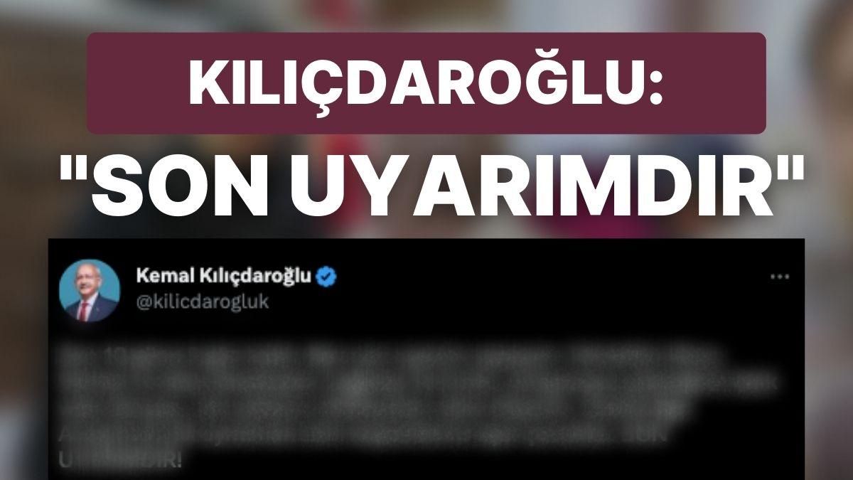 Kemal Kılıçdaroğlu'ndan Fahrettin Altun'a: "Son Uyarımdır" Kemal Kılıçdaroğlu'ndan Fahrettin Altun'a: "Son Uyarımdır"