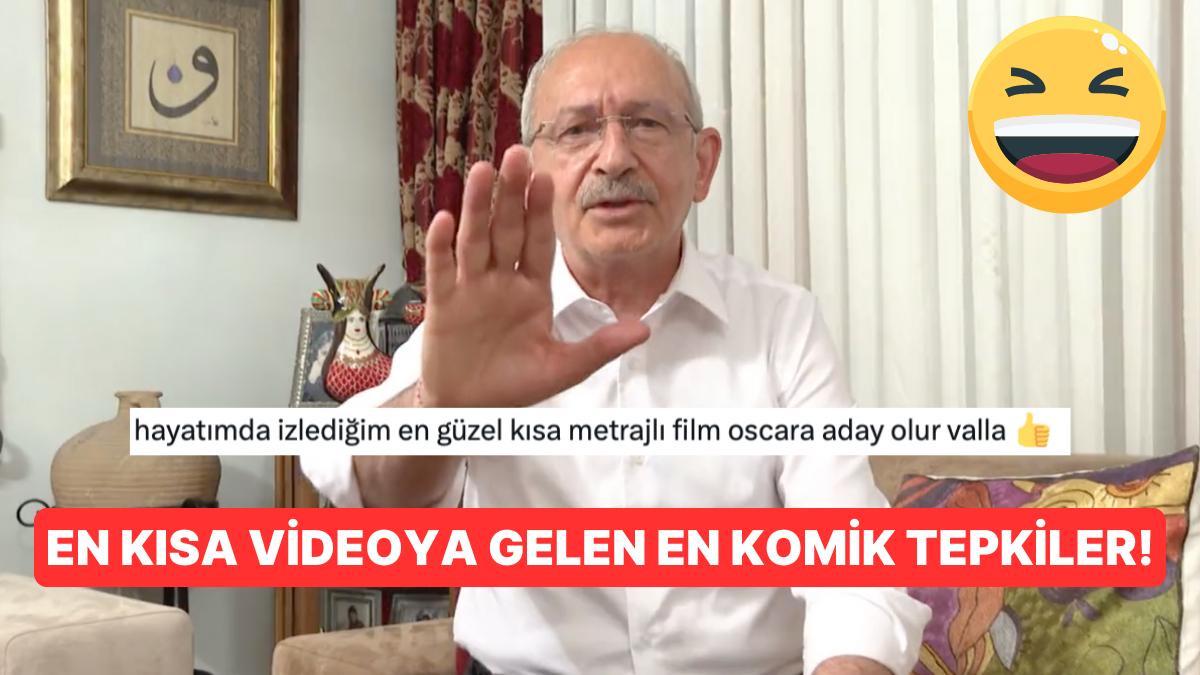 Kemal Kılıçdaroğlu'nun "En Kısa Video" Diye Paylaştığı 4 Saniyelik Paylaşımına Gelen En Komik Tepkiler! Kemal Kılıçdaroğlu'nun "En Kısa Video" Diye Paylaştığı 4 Saniyelik Paylaşımına Gelen En Komik Tepkiler!