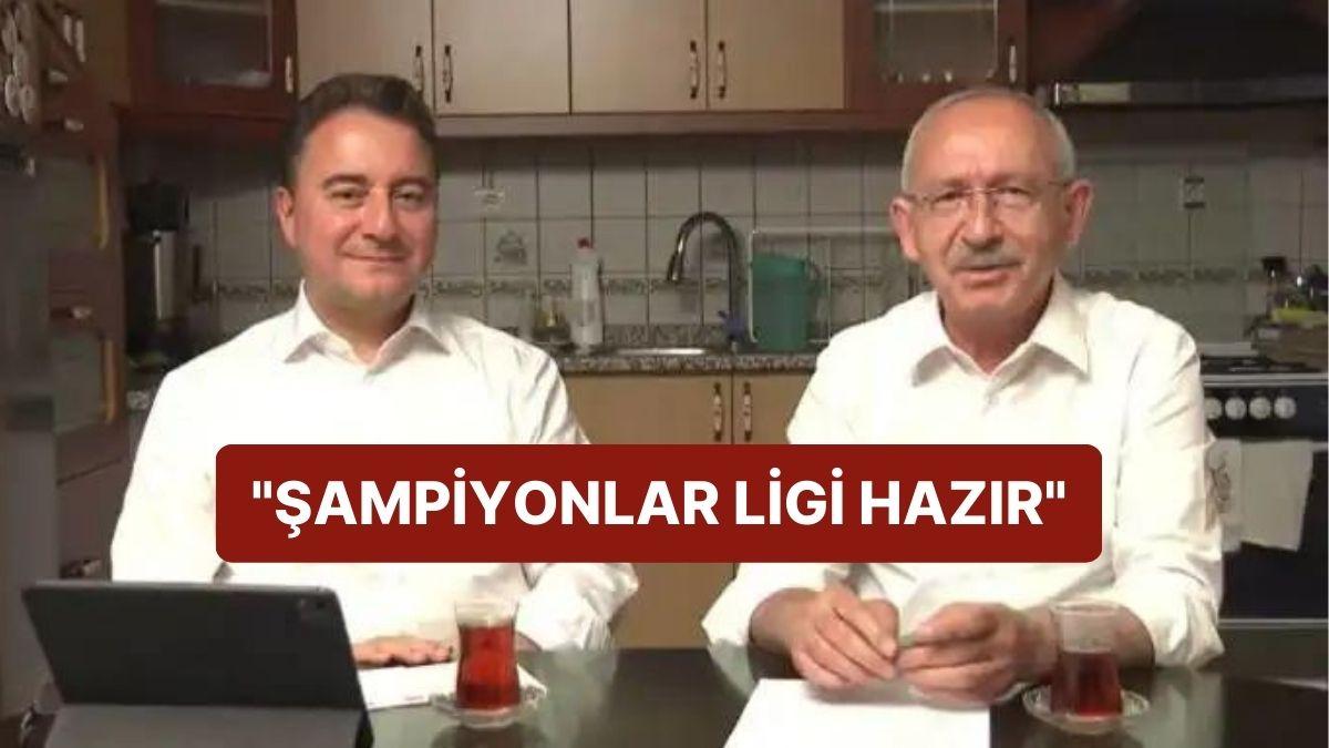 Kılıçdaroğlu Mutfağından Bu Sefer Babacan ile Seslendi: "Şampiyonlar Ligi Hazır" Kılıçdaroğlu Mutfağından Bu Sefer Babacan ile Seslendi: "Şampiyonlar Ligi Hazır"