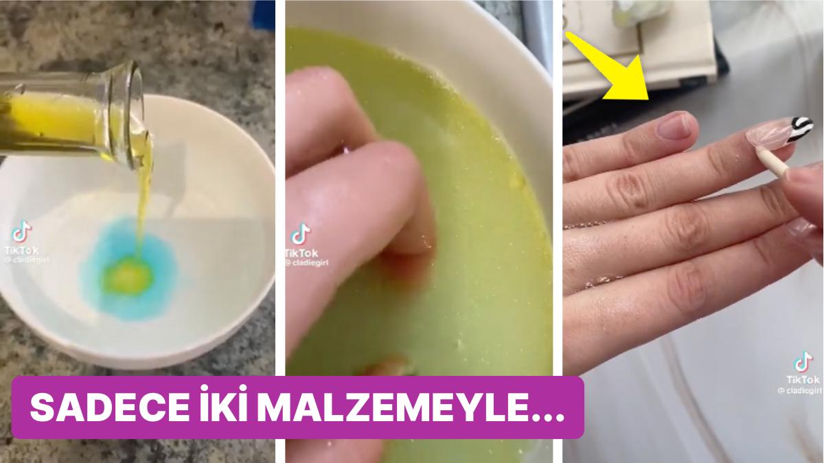 Meskende Yapılan Çok Kolay Bir Karışımla Protez Tırnaklardan Kurtulma Yolu Vay Be Dedirtti