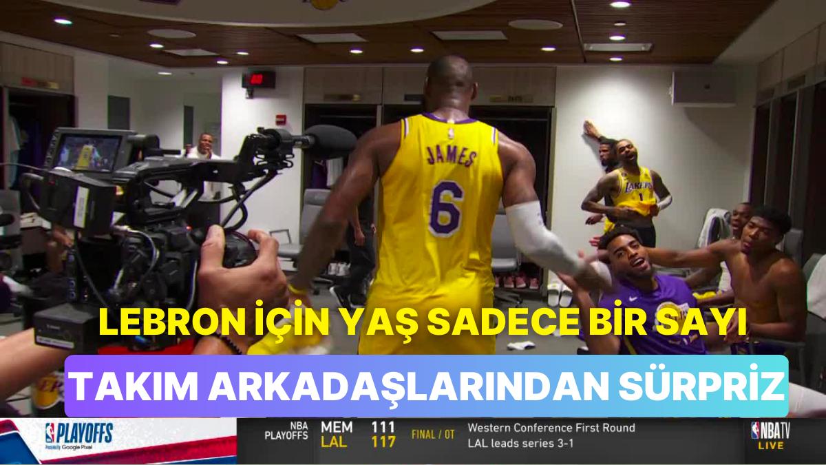 NBA'de Geceye Damga Vuran LeBron James Soyunma Odasına Girerken Ekip Arkadaşları Keçi Sesi Çıkardı 🐐 NBA'de Geceye Damga Vuran LeBron James Soyunma Odasına Girerken Ekip Arkadaşları Keçi Sesi Çıkardı 🐐
