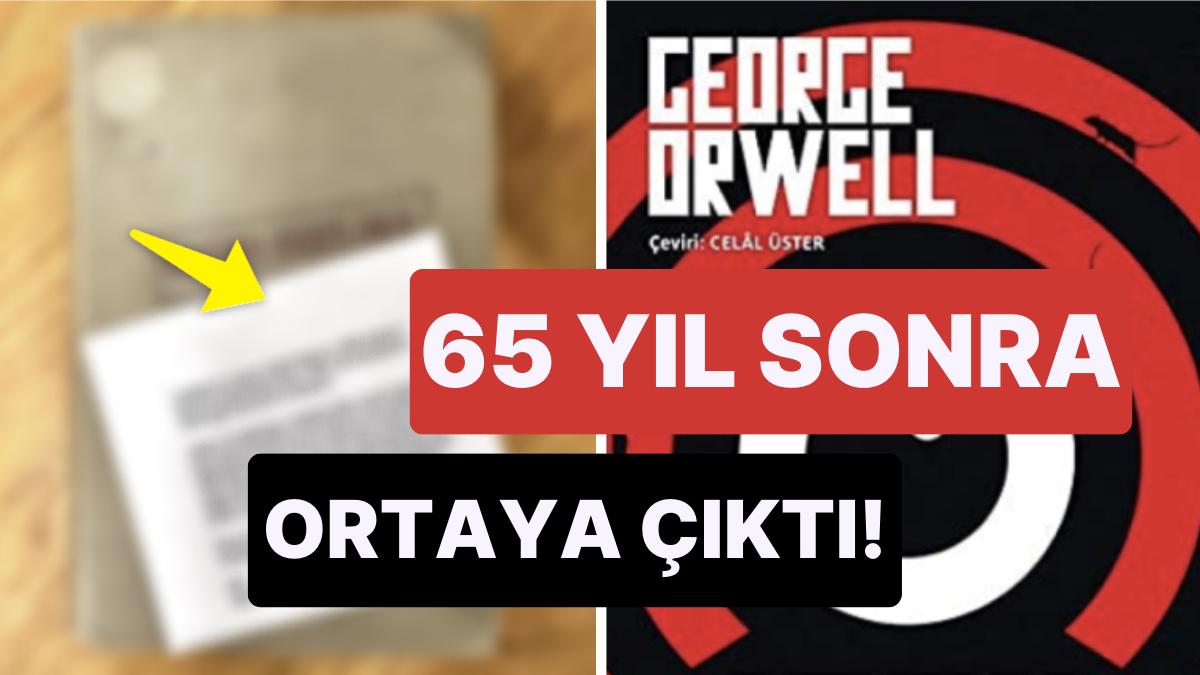 1984 Romanının Birinci Baskısına Kütüphanede Denk Gelebilirsiniz: 86 Yaşındaki Okur Yıllar Sonra İade Etti!