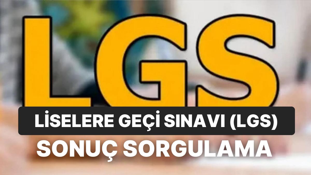 2023 LGS İmtihan Sonuçları Açıklandı: LGS İmtihan Sonucu Sorgulama Ekranı