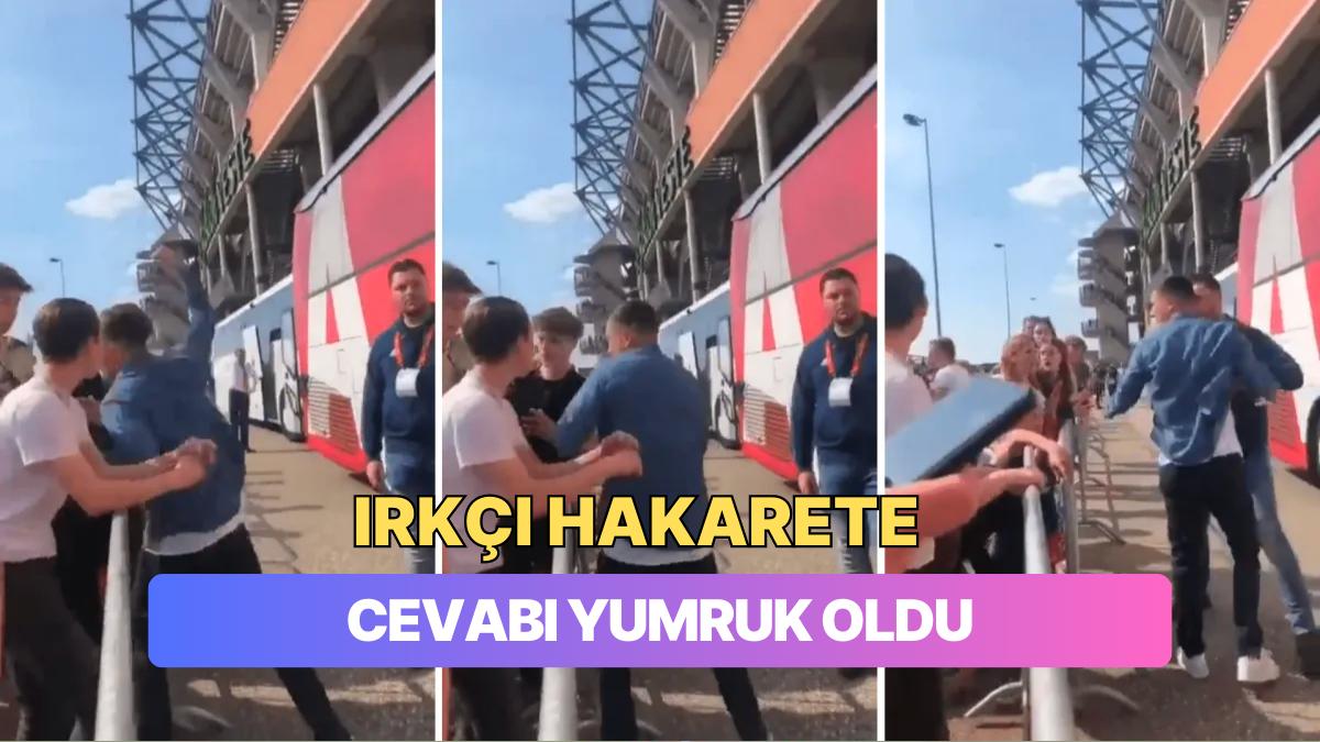 Ajax'lı Steven Berghuis Ekip Arkadaşı Brian Brobbey'e Irkçılık Yapan Taraftarı Yumrukladı