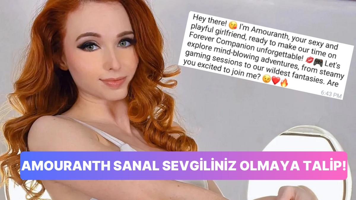 Amouranth ile Flört Edebilirsiniz! Twitch Yıldızı Yapay Zeka Uygulamasını Duyurdu Amouranth ile Flört Edebilirsiniz! Twitch Yıldızı Yapay Zeka Uygulamasını Duyurdu