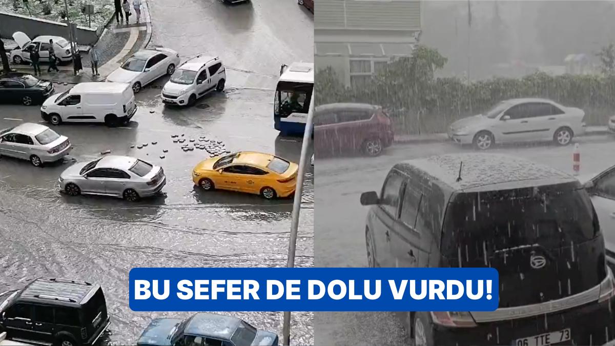 Ankara'yı Bu Sefer de Dolu Vurdu! Ankaralıları Şaşkına Çeviren Doludan Manzaralar! Ankara'yı Bu Sefer de Dolu Vurdu! Ankaralıları Şaşkına Çeviren Doludan Manzaralar!