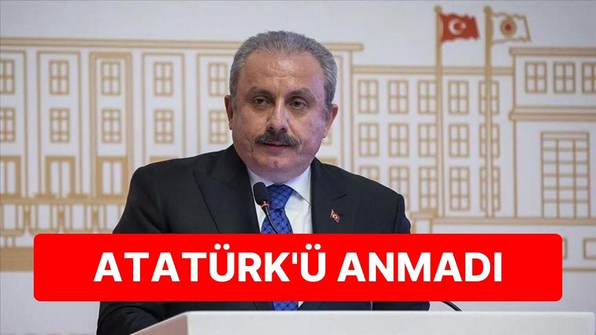 Atatürk'ü Anmadı: Meclis Lideri Şentop'tan Reaksiyon Çeken 19 Mayıs İletisi