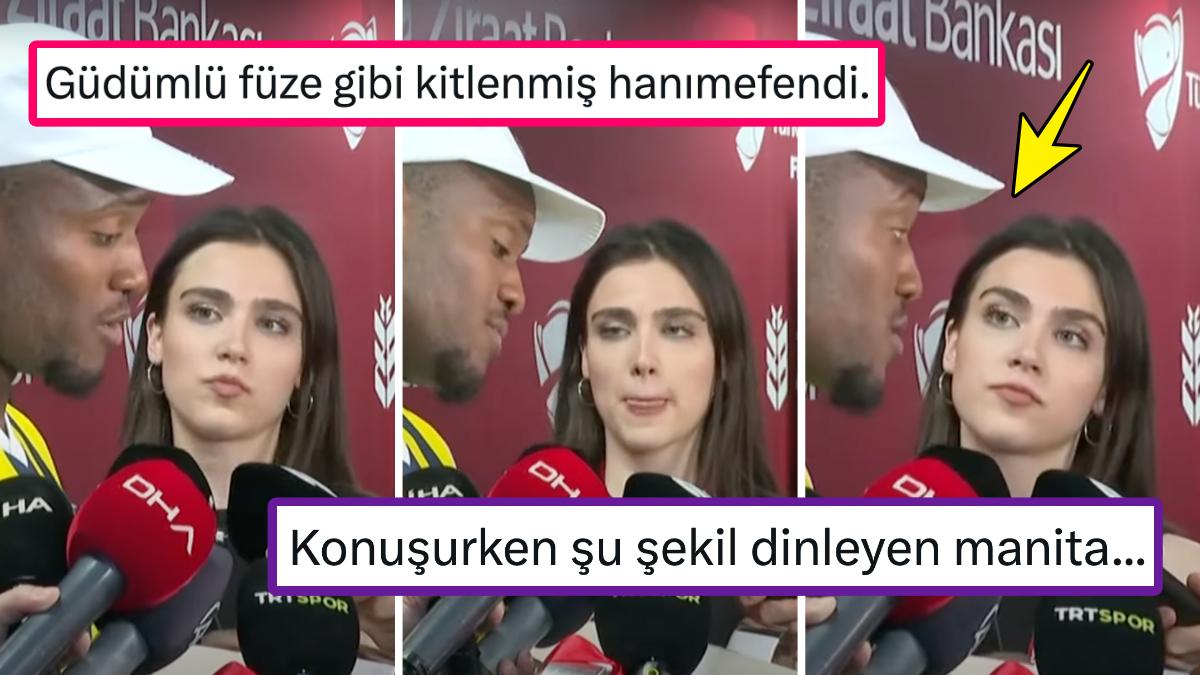 Batshuayi'ye Attığı Aşk Dolu Bakışları Lisanlara Düşen Sunucu Ecem Dinçkal Toplumsal Medyanın Gündeminde