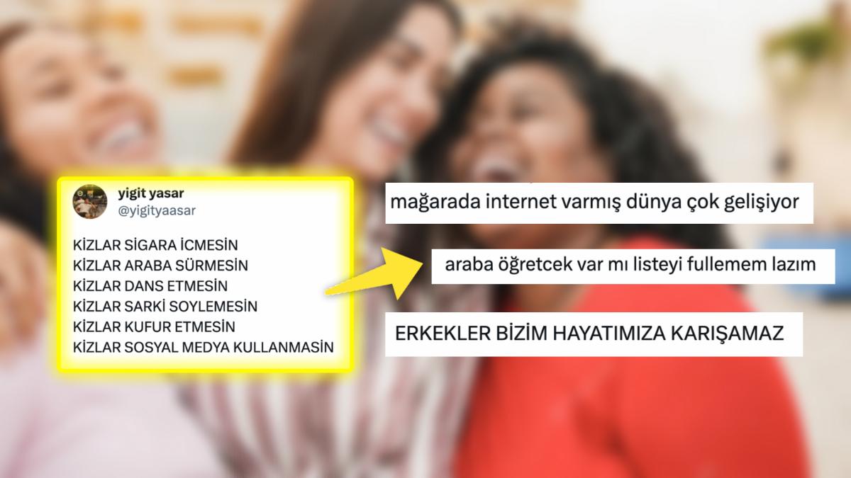 Bayanlara Neler Yapmaması Gerektiğini Söyleyen Bir Kullanıcının Yazdıkları Tansiyonları Fırlattı!