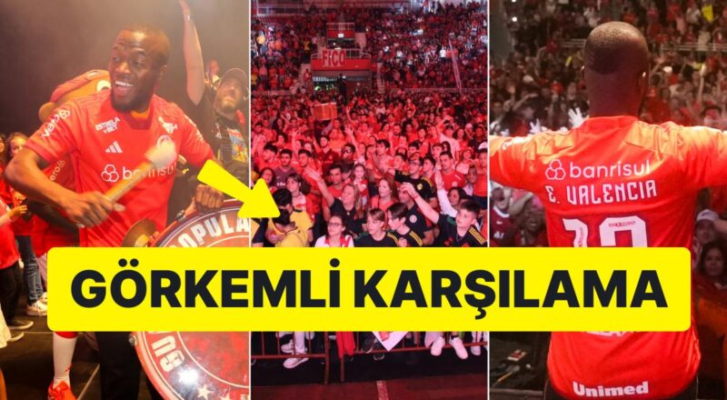Binler Akın Etti! Internacional Taraftarları Enner Valencia'yı Büyük Coşkuyla Karşıladı