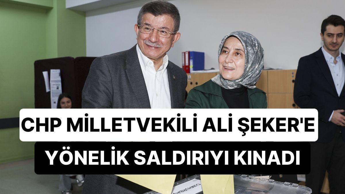 Davutoğlu Oyunu Kullandı ve Birinci Açıklamasını Yaptı: "Ali Şeker'e Yönelik Hücum Kınanmalı"