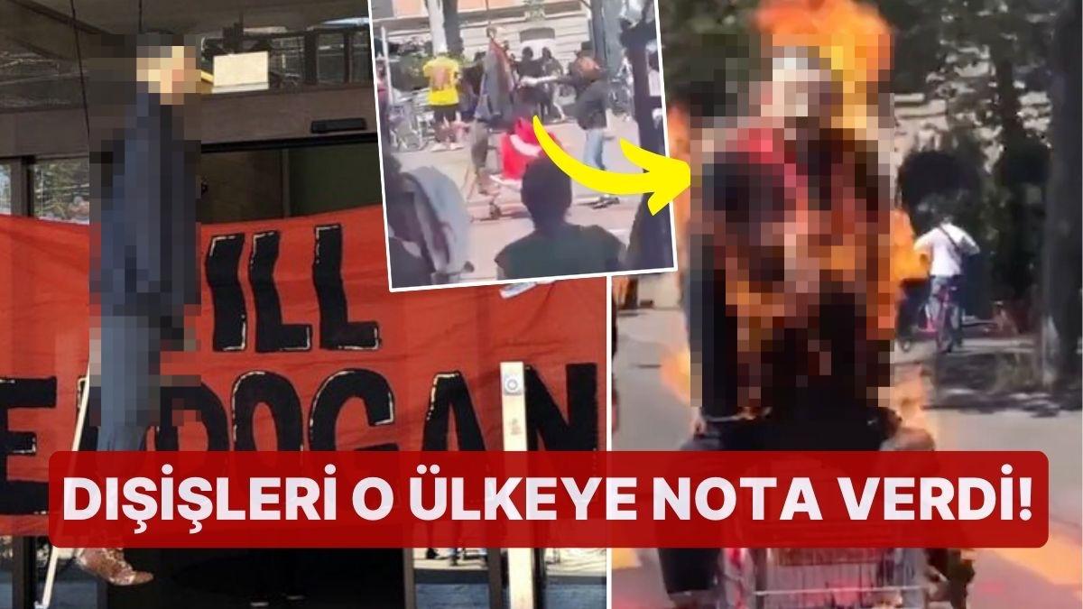 Dışişleri O Ülkeye Nota Verdi! Türk Bayrağı ve Erdoğan Maketi Yaktılar Dışişleri O Ülkeye Nota Verdi! Türk Bayrağı ve Erdoğan Maketi Yaktılar