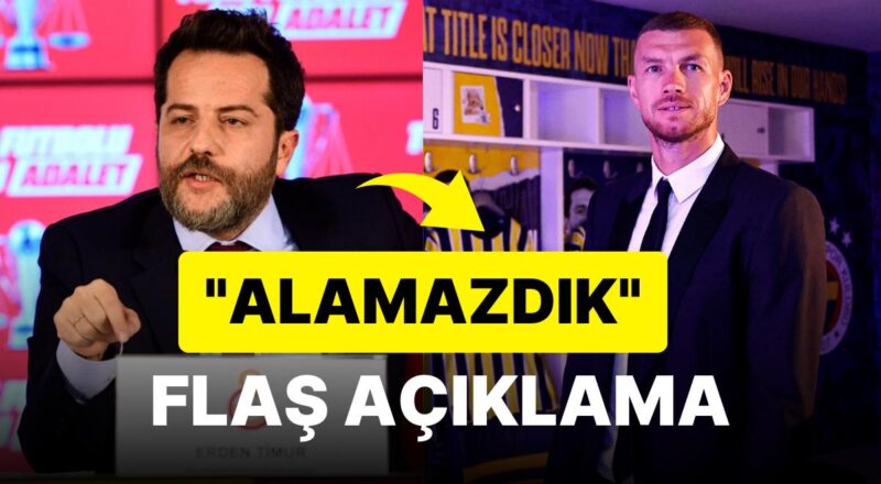 Dzeko Galatasaray'a Gelmek İstiyormuş! Galatasaray Lider Vekili Erden Timur Açıkladı