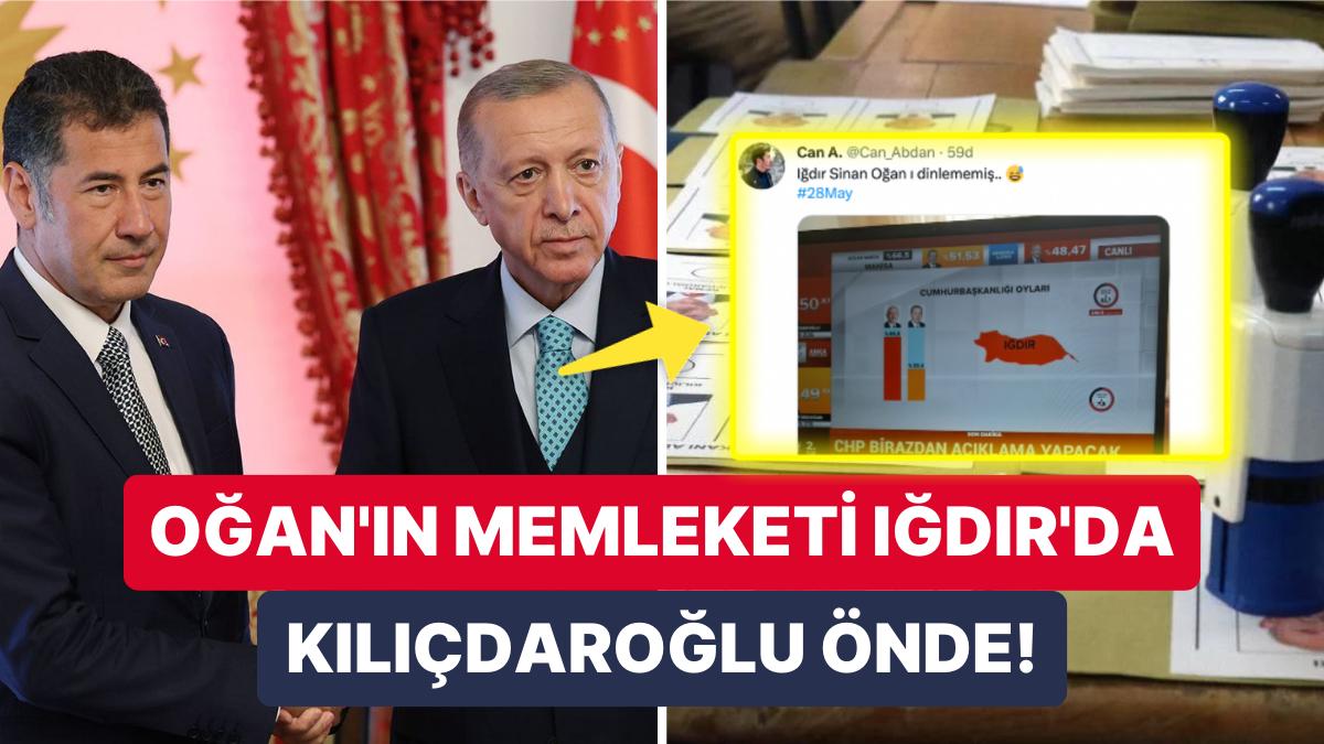 Erdoğan'a Dayanağını Açıklayan Sinan Oğan'ın Memleketi Iğdır'da Kılıçdaroğlu'nun Önde Olmasına Gelen Yorumlar
