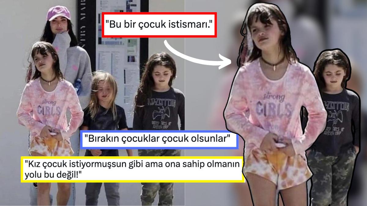 Erkek Çocuklarını Kız Çocuğu Üzere Giydirdiği Tez Edilen Megan Fox'tan 'Çocuk İstismarcısı' Olarak Bahsedildi