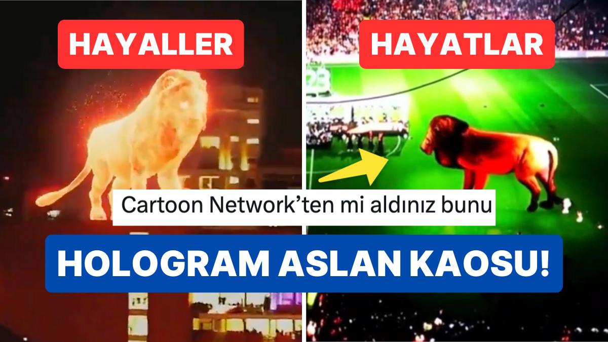 Galatasaray'ın Şampiyonluk Kutlamasında Ekranlara Yansıyan "Hologram Aslan" Üzücü Halde Lisanlara Düştü