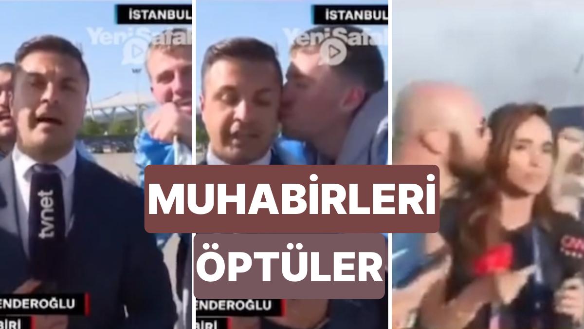 İstanbul'da Gerçekleşen Şampiyonlar Ligi Final Maçı Öncesi Taraftarlar Yayın Yapan Spikerleri Öptü İstanbul'da Gerçekleşen Şampiyonlar Ligi Final Maçı Öncesi Taraftarlar Yayın Yapan Spikerleri Öptü