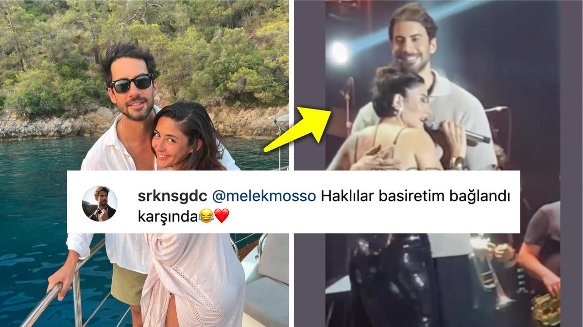 Konserinde Sevgilisiyle Dans Eden Melek Mosso, Sevgilisinin Elini Öylece Bırakmasına Güldüren Bir Reaksiyon Verdi! Konserinde Sevgilisiyle Dans Eden Melek Mosso, Sevgilisinin Elini Öylece Bırakmasına Güldüren Bir Reaksiyon Verdi!