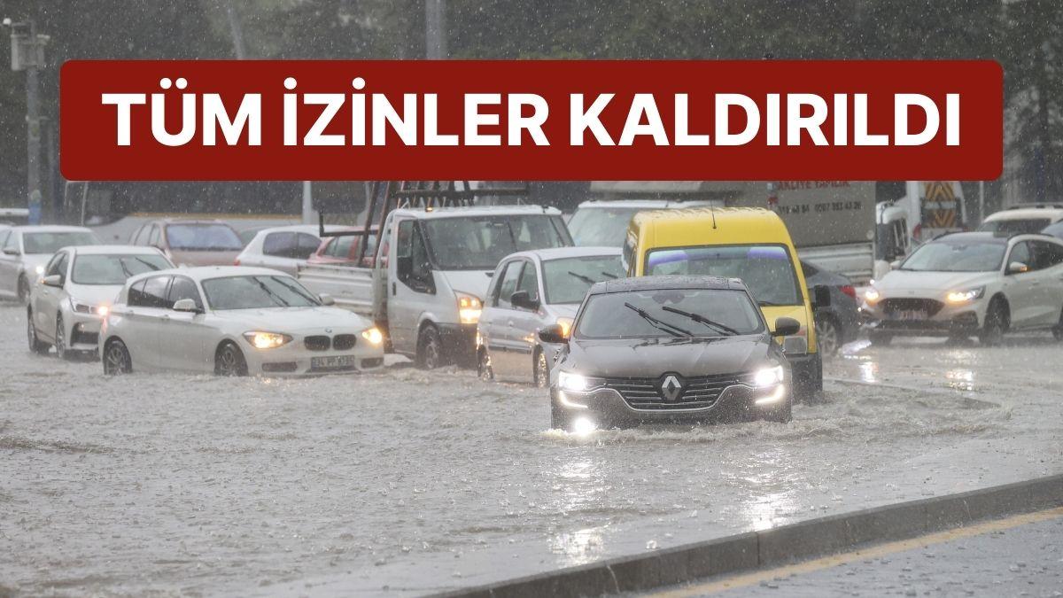 Meteoroloji'nin İhtarının Akabinde Ankara'da Yağmur Alarmı: Tüm Müsaadeler Kaldırıldı