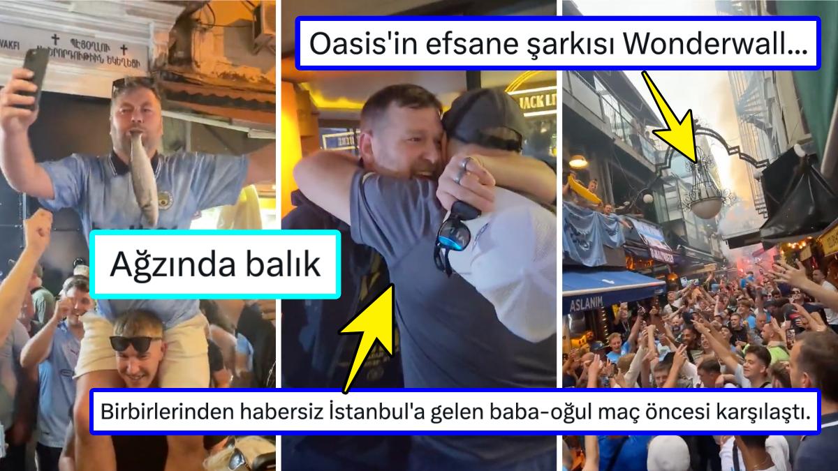 Şampiyonlar Ligi Finali İçin İstanbul'a Gelen İngiliz ve İtalyan Taraftarların Enteresan Cümbüş İmgeleri