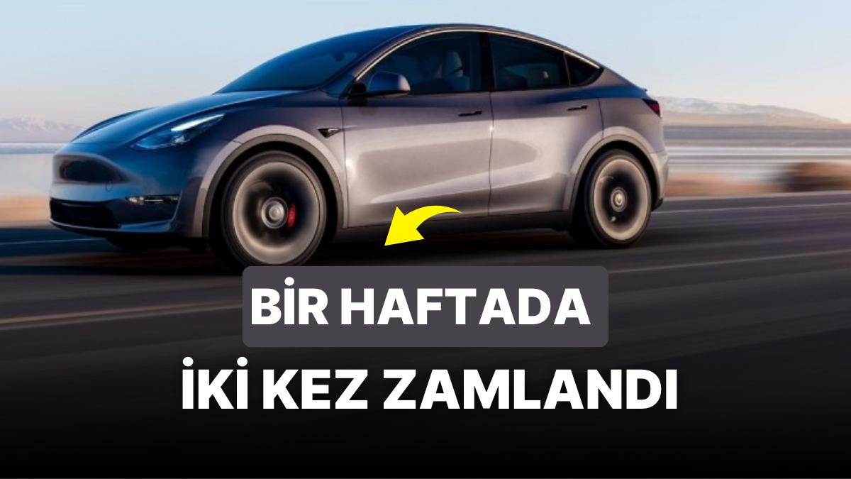 Son Artırımın Ömrü İki Gün Sürdü! Tesla Model Y'nin Fiyatı 2 Milyon TL'ye Yaklaştı Son Artırımın Ömrü İki Gün Sürdü! Tesla Model Y'nin Fiyatı 2 Milyon TL'ye Yaklaştı