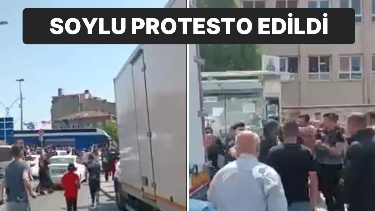 Süleyman Soylu Gazi Mahallesi’nde Protesto Edildi: ‘PKK ile CHP’yi İç İçe Koymuşsunuz” Süleyman Soylu Gazi Mahallesi’nde Protesto Edildi: ‘PKK ile CHP’yi İç İçe Koymuşsunuz”
