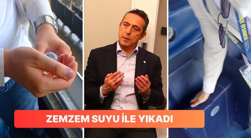 Bir Fenerbahçe Taraftarı, Ali Koç'un Şükrü Saraçoğlu Stadyumu'nda Oturduğu Koltuğu Zemzem Suyu ile Yıkadı