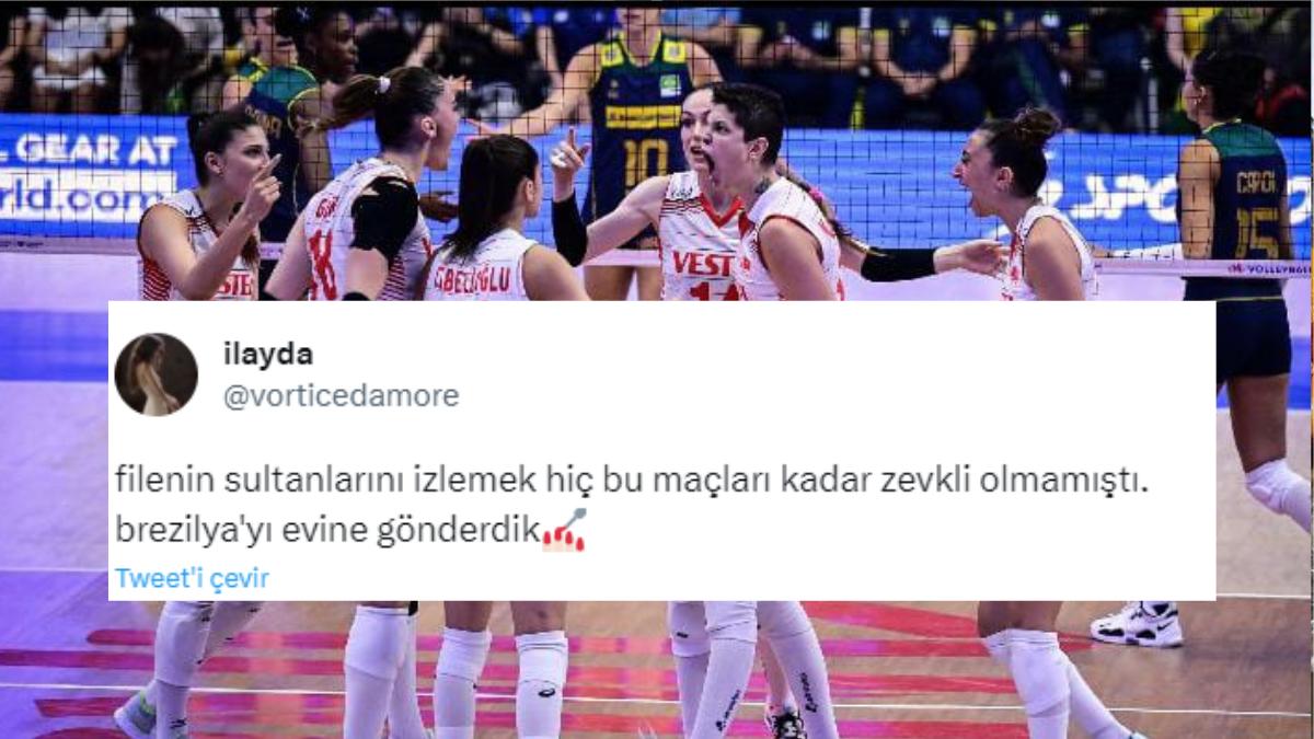 Filenin Sultanları'ndan Mükemmel Galibiyet: Filenin Sultanları'nın Brezilya'yı 3-0 Yendiği Maça Gelen Yansılar
