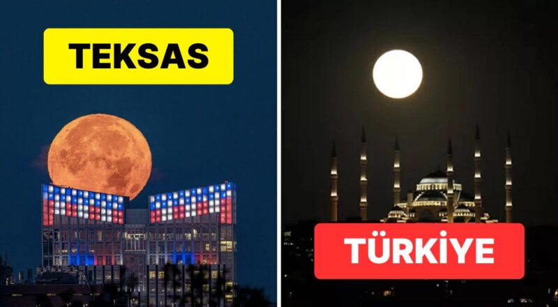 Yılın Birinci Üstün Dolunayı'nın Dünyanın Farklı Yerlerinden Çekilmiş Manzaraları Hayran Bıraktı!