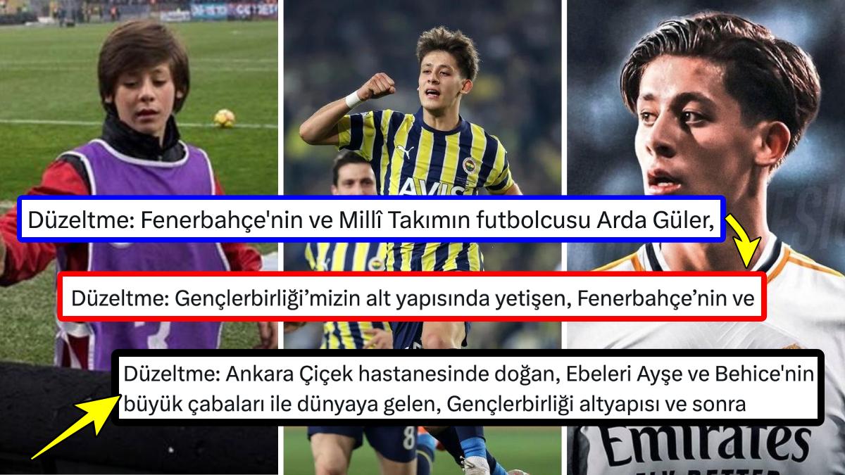 Arda Güler Transferinde İsminin Geçmemesine İçerleyen Fenerbahçe'nin Yaptığı "Düzeltme" Yeni Bir Akıma Dönüştü Arda Güler Transferinde İsminin Geçmemesine İçerleyen Fenerbahçe'nin Yaptığı "Düzeltme" Yeni Bir Akıma Dönüştü