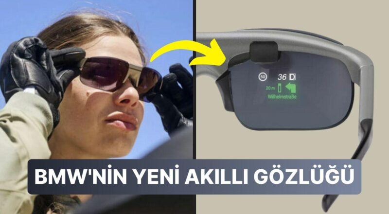 BMW'den Bilim Kurgu Sinemalarından Fırlayan Teknoloji: Motosikletlerle Uyumlu Çalışacak Akıllı Gözlük Tanıtıldı!