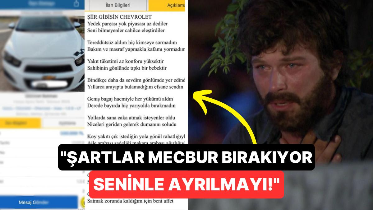 Batmanlı Bir Vatandaş Satılığa Çıkarttığı Otomobiline Yazdığı Şiirle Histen Duyguya Sürükledi! Batmanlı Bir Vatandaş Satılığa Çıkarttığı Otomobiline Yazdığı Şiirle Histen Duyguya Sürükledi!