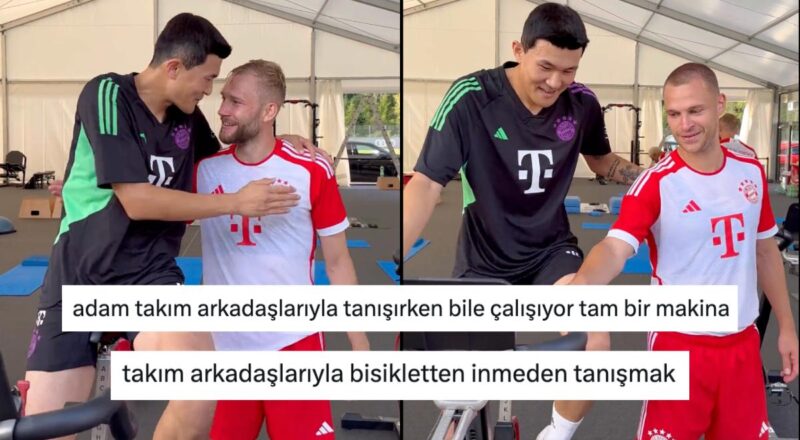 Bayern Münih'e Giden Eski Fenerbahçeli Kim Min-Jae'nin Ekip Arkadaşlarıyla Tanıştığı Anlar Günden Oldu