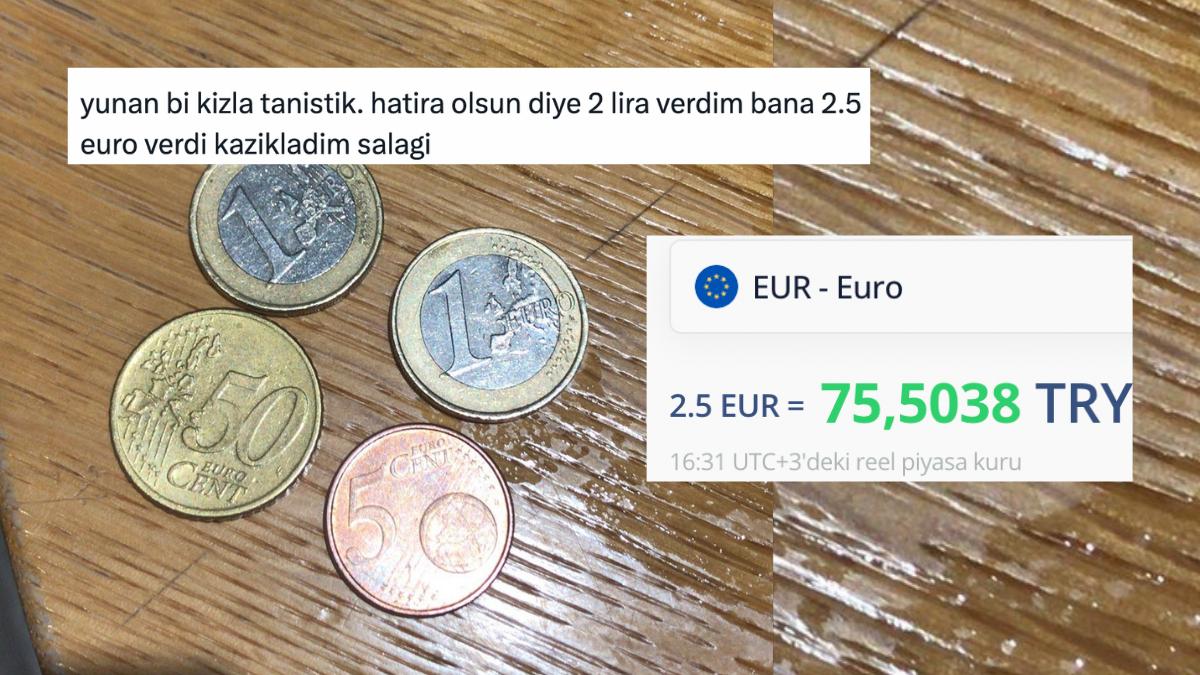 Bir Yunan'dan Hatıra Parası Alarak 75 Lira Kâra Geçen Twitter Kullanıcısına Gelen Yorumlar Bir Yunan'dan Hatıra Parası Alarak 75 Lira Kâra Geçen Twitter Kullanıcısına Gelen Yorumlar