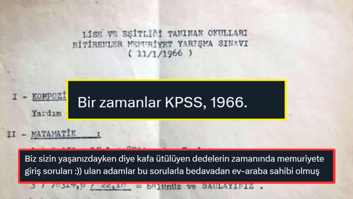 Boomer'lar Gençlerin Lisanına Düştü: 1966 Yılının Memurluk İçin KPSS Soruları Jenerasyon Farkını Ortaya Çıkardı