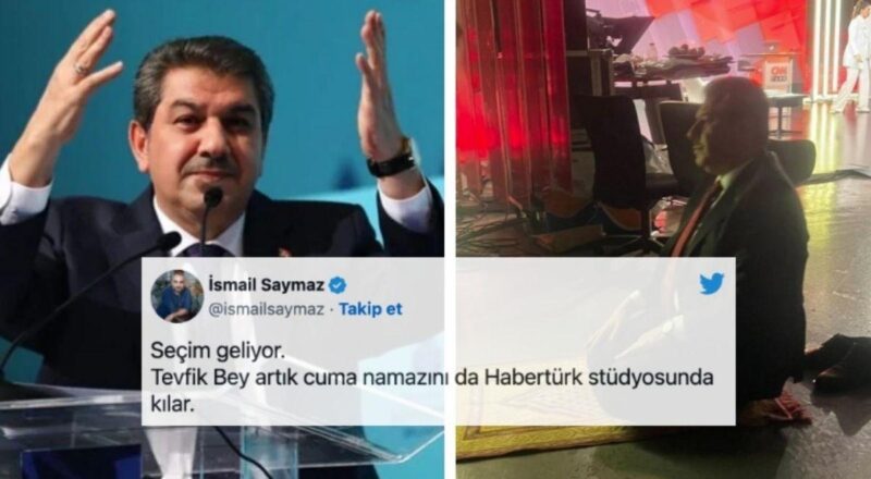 CNN Türk Stüdyosunda Namaz Kılan AK Partili Göksu Gündemde