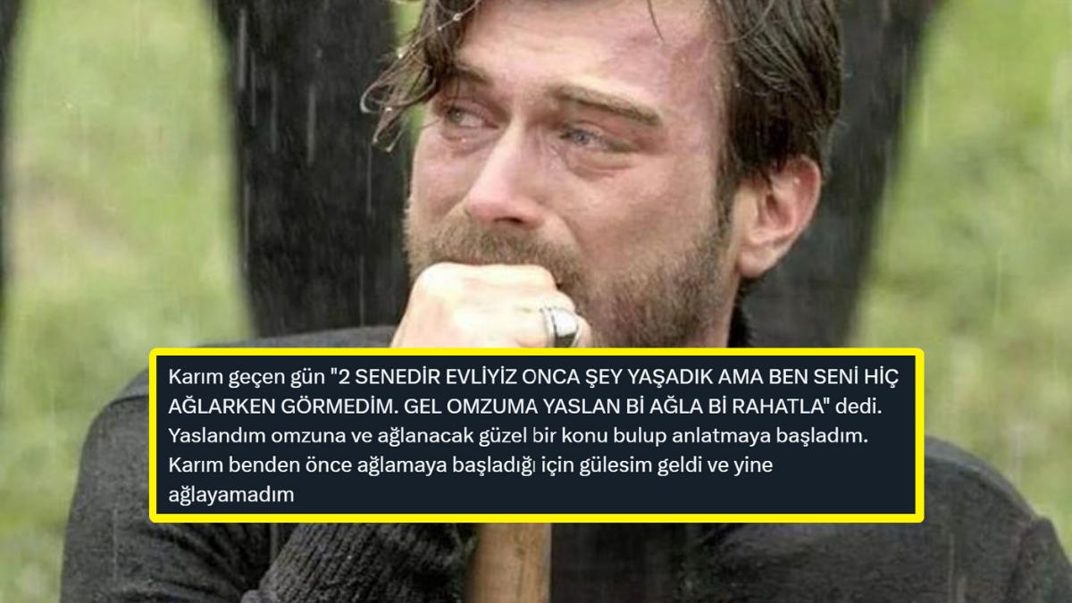 Erkekler Ağlamaz! Karısının Omzunda Travmasına Ağlayamayan Adam Tartışma Yarattı Erkekler Ağlamaz! Karısının Omzunda Travmasına Ağlayamayan Adam Tartışma Yarattı