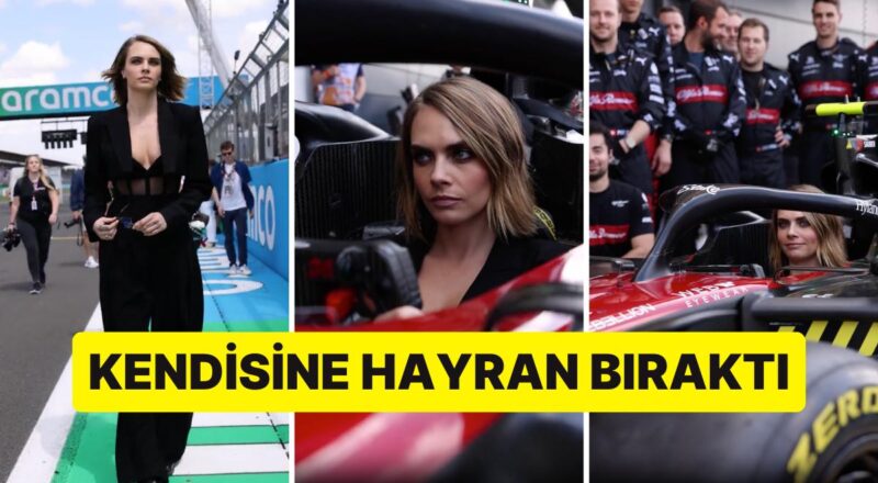 Formula 1 Ekibi Alfa Romeo ile Bir Gün Geçiren Cara Delevingne Hayranlarını Büyüledi