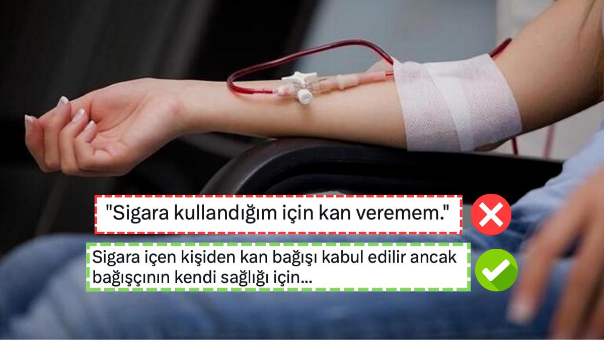 Hayat Kurtaran Kan Bağışıyla İlgili Yanlışsız Bilinen Yanlışlar