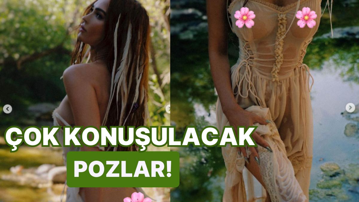 Megan Fox'un Bir Orman Perisi Edasıyla Çekildiği Cesaretli Pozları Nefesleri Kesti!