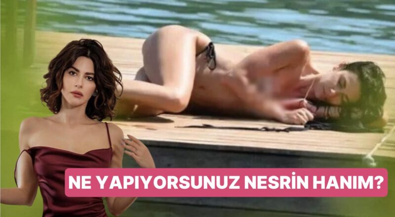 Nesrin Cevadzade Bodrum'da Üstsüz Güneşlenirken Kameralara Kötü Yakalandı