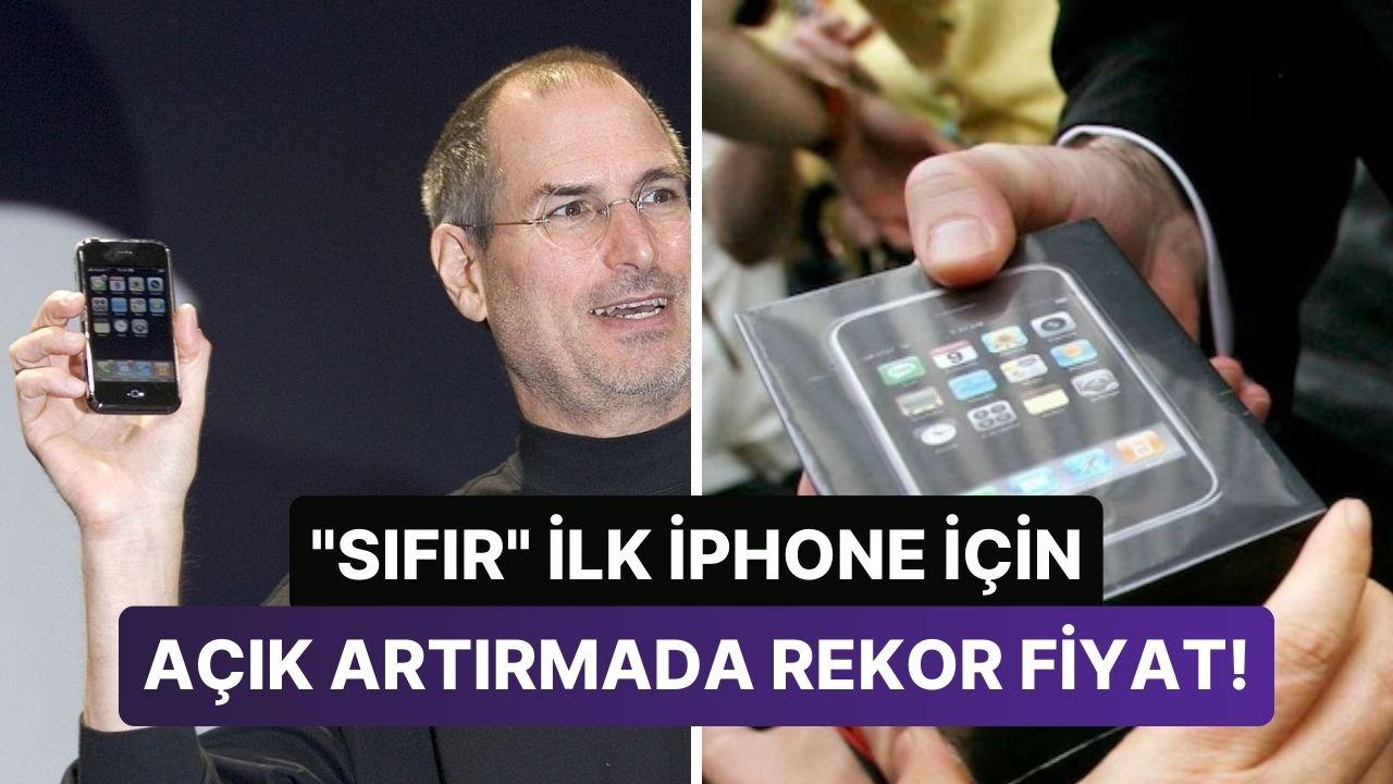 Şimdi Kutusundan Bile Çıkarılmamış Birinci iPhone Modeli Dudak Uçuklatan Rekor Fiyata Yeni Sahibine Kavuştu!