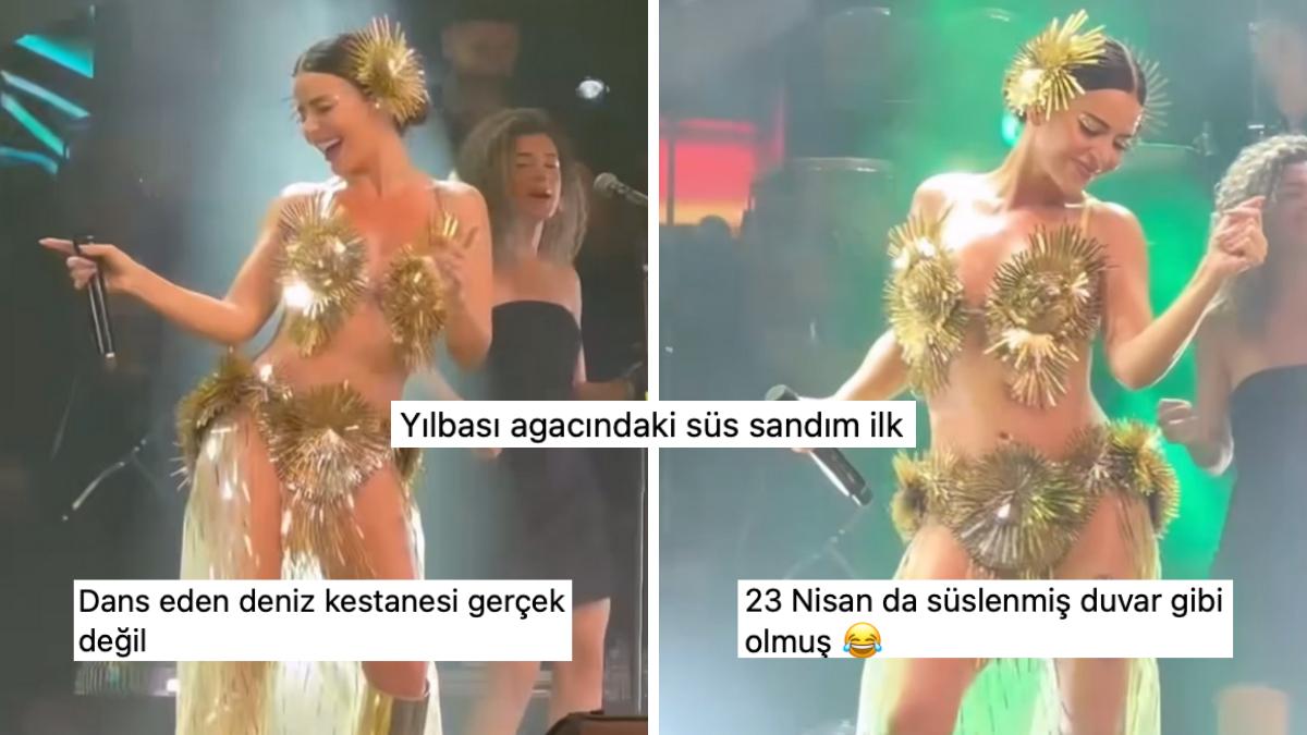 Simge Sağın'ın Harbiye Konserindeki Savlı Sahne Kıyafeti Toplumsal Medya Kullanıcılarının Lisanına Düştü!