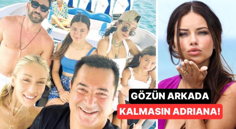 Acun Ilıcalı, Türkiye'ye Tatile Gelen Adriana Lima'nın Kızlarını Ağırladı!
